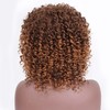 FALAMKA Short Brown Wig Afro Wig Curly Wig Women Daily