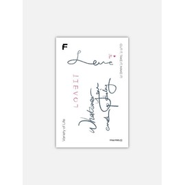 Love it tattoo sticker / Love it 타투스티커