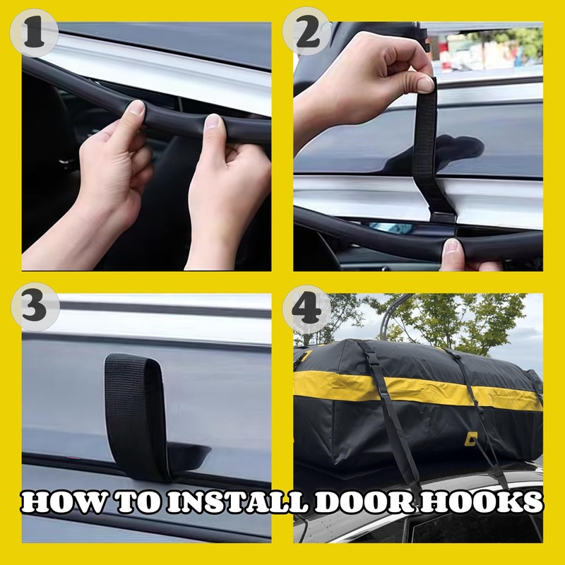 Rooftop Cargo Carrier Vehicle Soft-Shell Carriers, Heavy Duty Car Roof