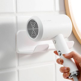 Miraiten Dryer Holder WH Under Shelf Dryer Holder Dryer Holder Wall Mounted Dryer Holder Wall Mounted (White)