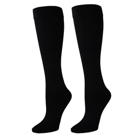 Celeste Stein Thick Compression Socks, Black, 8-15 mmHg, Mild, 2 Pack