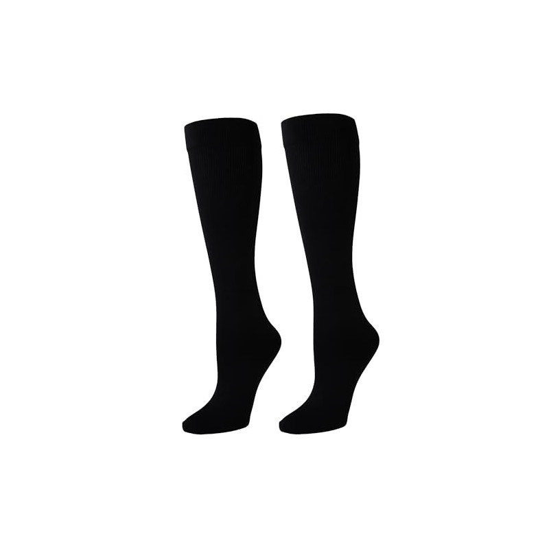Celeste Stein Thick Compression Socks, Black, 8-15 mmHg, Mild, 2