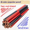 AERZETIX - C76309-12x Carpenter's Pencil - Two-Tone - 175 mm