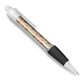 Destination Vinyl ltd Beautiful and comfortable White Ballpoint Pen(Black Ink) - Cute Hedgehog Tomatoes Animals Fun #8446