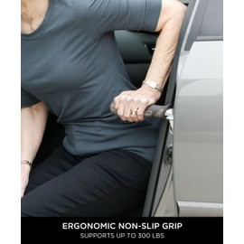 Signature Life Assurance Car Handle, Automative Door Assist-Handle for Adults, Seniors, and Elderly, Auto Standing Aid Support, Portable Vehicle Stand-Assist Grab Bar with Built-in LED Flashlight