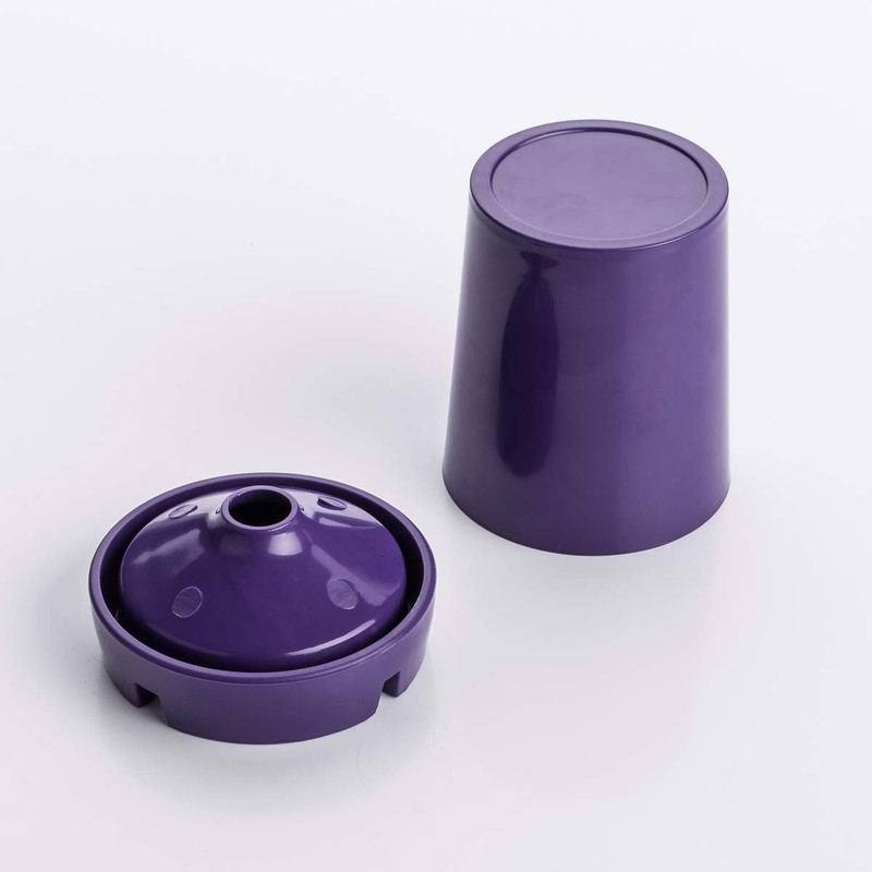 LST 5x Ashtray Storm Ashtray Smokeless Drinks Purple Plastic