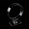 2pcs Clear Acrylic Headband Display Stand Headwear Holder Hairband Organizer