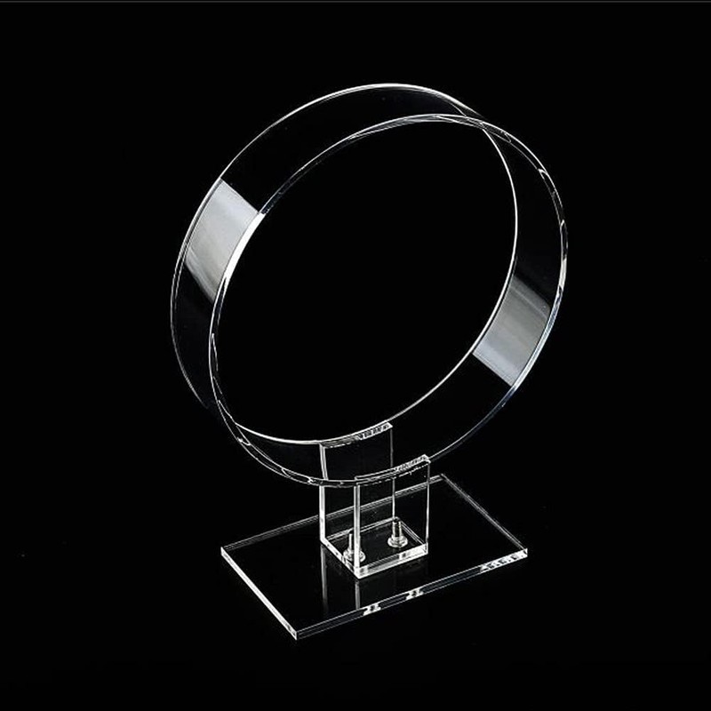 2pcs Clear Acrylic Headband Display Stand Headwear Holder Hairband Organizer