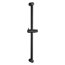 OFFO Shower Riser Rail, 62cm Segmented Wall Mounted Shower Rail Adjustable Distance 28 to 61cm with Handheld Shower Head Holder Replacement for Shower, Matte Black