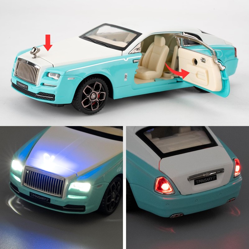 imtfzct 1/32 Rolls Royce Phantom Light Metal Car Model, Sound