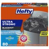 Hefty Ultra Strong 13 Gallon Trash Bags, Black Tall Kitchen
