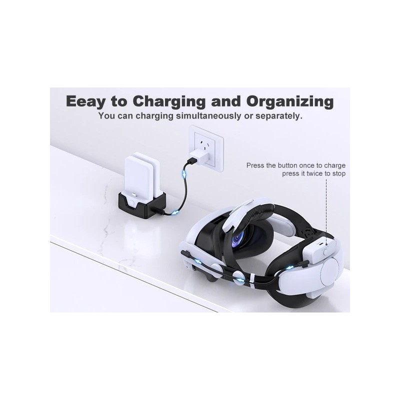 BEBONCOOL Battery Head Strap 15000mAh for Meta Quest 3/3S/Quest 2
