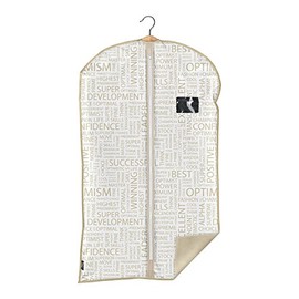 Domopak Clothes Cover Bag Urban Gold 60x100cm in white, Polyester, 60 x 100 x 2 cm
