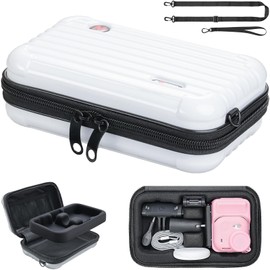 Honbobo Hard Case for Insta360 GO Ultra Carry Case Travel Bag Hard Case Accessories for Insta360 GO Ultra Bundle (White)