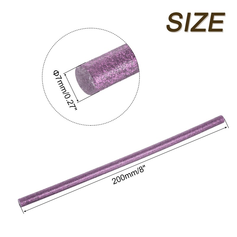 sourcing map Mini Hot Glue Gun Sticks 8-inch x 0.27-inch