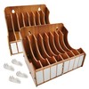 ZYRELYNX 8-Tier Sandpaper Organizer Fit for Sanding Discs 5 Inch,
