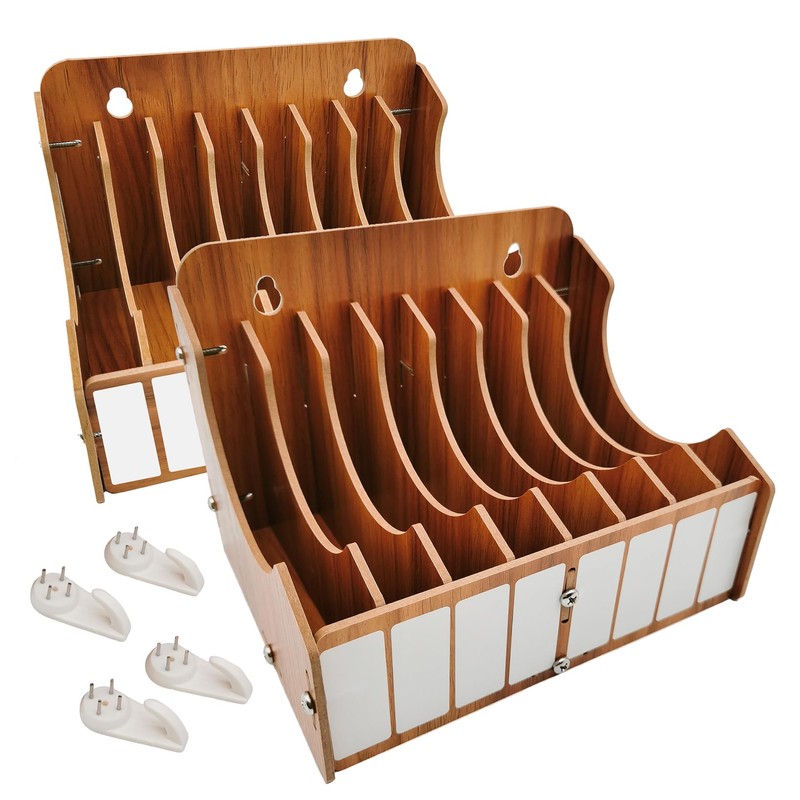 ZYRELYNX 8-Tier Sandpaper Organizer Fit for Sanding Discs 5 Inch,