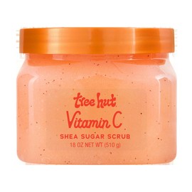 Tree Hut Vitamin C Shea Sugar Scrub, Mothers Day Gifts, Exfoliating Body Scrub Removes Dead, Dry Skin for a Soft & Hydrated Feel, Nourishing Essential Body Care, 18 fl oz.
