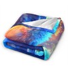 Fantasy Fox Blanket Fox in Space Throw Blanket Fox Gifts