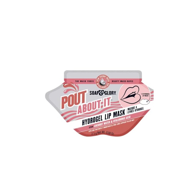 NEW Soap Glory Hydrogel Lip Mask, Pout About It, Hydrating,