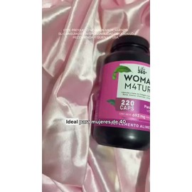 Colágeno Hidrolizado Life360+ Woman M4tur3 220 Cápsulas Sabor Sin sabor