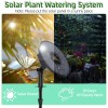 CIRYASR 50ft Solar Drip Irrigation Automatic Watering System 2200mAh Battery