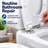 Stainless Steel Toilet Seat Bolt Replacement Kit, 2-Piece Top-Fix Hinge