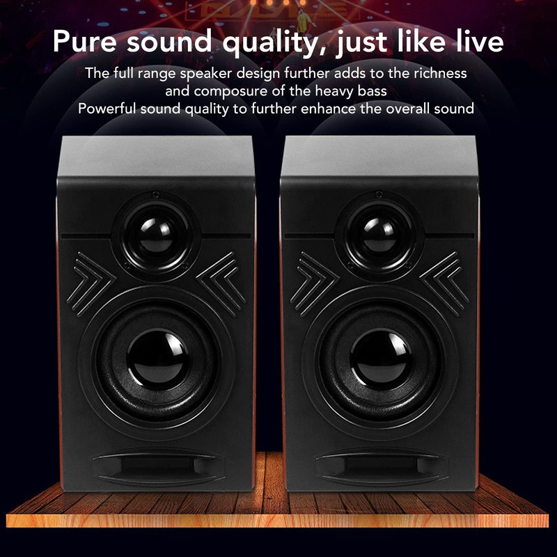 High-Quality Computer Speakers - Stereo Sound System with Deep Bass,