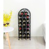 PAG 23 Bottles Arched Freestanding Floor Metal Wine Rack Wine