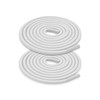 NDTEZUGT 1/10" (2.5mm) Elastic Thin Shoe Laces, Silicone Head Stretchy