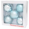 Christmas Concepts® Pack of 5-100mm (4") Large Baubles - Shiny,