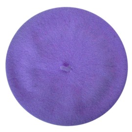 TopTie Women Classic French Style Beret Artist Basque Beanie Hat-Violet