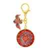 fengshuisale Amulet Moon Constellation Keychain Myth Beast, red