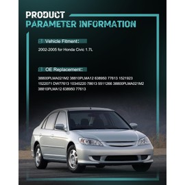 SELEAD A/C Compressor and Clutch Fit for Acura EL 1.7L 2001-2005,Fit for Honda Civic 1.7L 2002-2005 Pre-filled with Oil with 6 Pulley Grooves