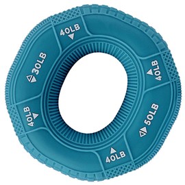 GANAZONO Hand Strengthener Grip Ring Forearm Trainer Gripper Donut Finger Training Exerciser Silicone Squeezer Gripper Hand-muscle Wrist Developer for Home Gym Exercise Equipment