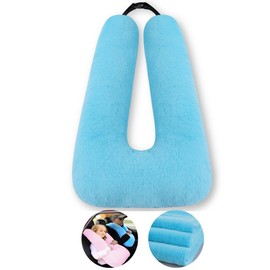 FHSGGP Travel Pillow Cushion for The Back Seat of Car Car Pillow for Kids A Sleeping Artifact Suitable for Long-Distance Travel of Adults and Children Travel Pillow for Kids Blue