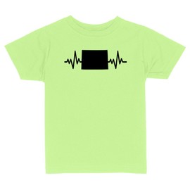 Heartbeat Colorado Toddler Kids T-Shirt 5T Key Lime Green