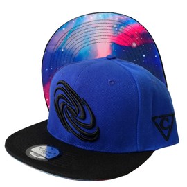 Capiche [99+ Variations] Snapback Cap Men's Cap - Baseball - Hat - Art - Unisex - Visor - Men - One Size - Tattoo - Men - Women, [Galaxy] Blue Galaxy