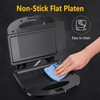 Aigostar Sandwich Maker with Non-stick Deep Grid Surface for Egg,