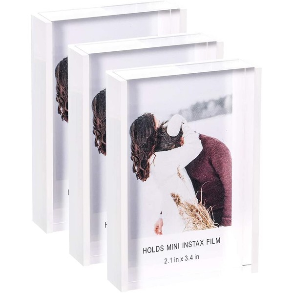 Grarry Instax Mini Acrylic Picture Frames 2x3, Cute Polaroid Picture
