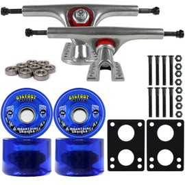 Paris 180 Longboard Trucks Package BIGFOOT 76MM Cruisers Blue Wheels