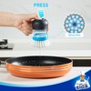 MR.SIGA Soap Dispensing Palm Brush, Kitchen Brush for Dish Pot