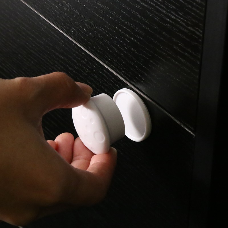 4Pcs White Magnetic Baby Child Kid Pet Proofing Cupboard Cabinet