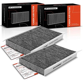 A-Premium - Filtro de aire de cabina con carbón activado compatible con Land Rover Range Rover Sport 2006-2013, LR4 2010-2016, LR3 2005-2009, repuesto # JKR500020, JKR500010 juego de 2 piezas