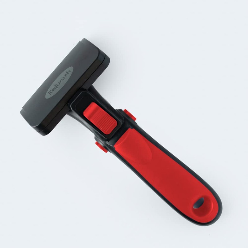Refuresh Deshedding Dog Brush for Short/Medium Hair (Medium,Red) – Gentle