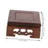 FUNOMOCYA Luxury Ornament Base Wooden Stand for Tall Vase Teapot
