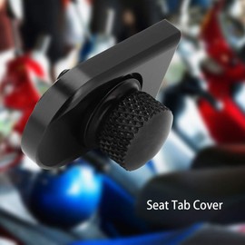 Seat Bolt Screw Cover Set Black Aluminium Rear Seat Bolt Screw Fastening Knob Cover Set for 1996-2017 (Black) Harley Seat Bolt Harley Seat Screw Motorcycle Seat Bench