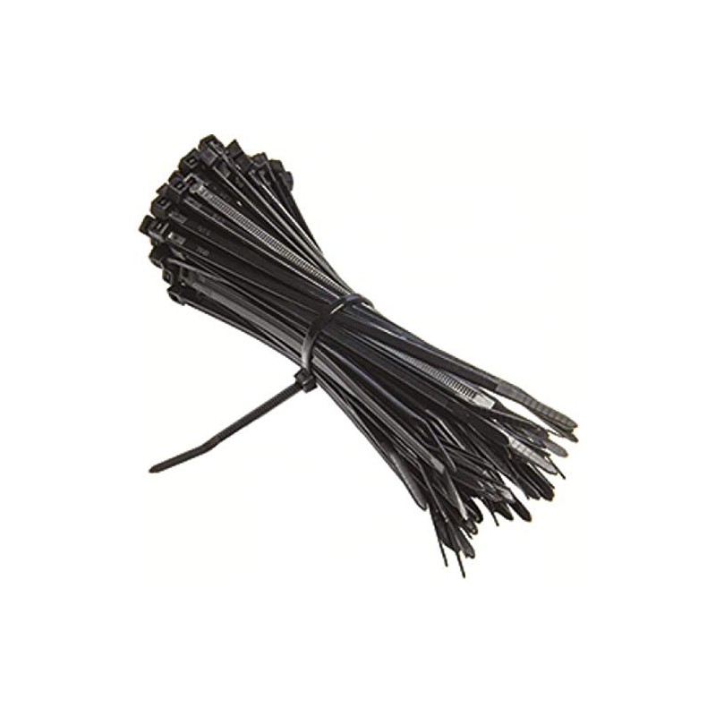 EXCALIBUR - 100 Pack - Heavy Duty Black Cable Tie