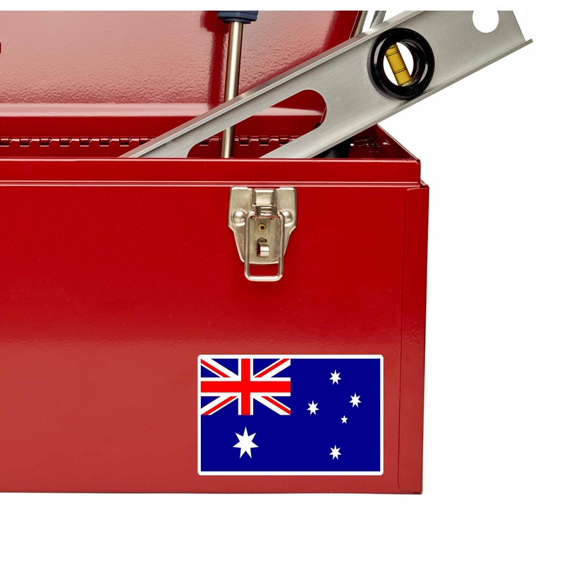 2 x 10cm Australia Australian Flag Vinyl Sticker Laptop Car