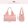 Gym Duffel Bag with Shoe Compartment and Yoga Mat Strap,